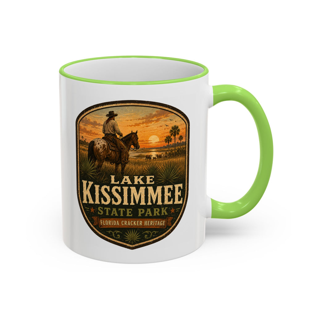 Lake Kissimmee Sunset Mug — Accent Rim & Handle 11oz/15oz