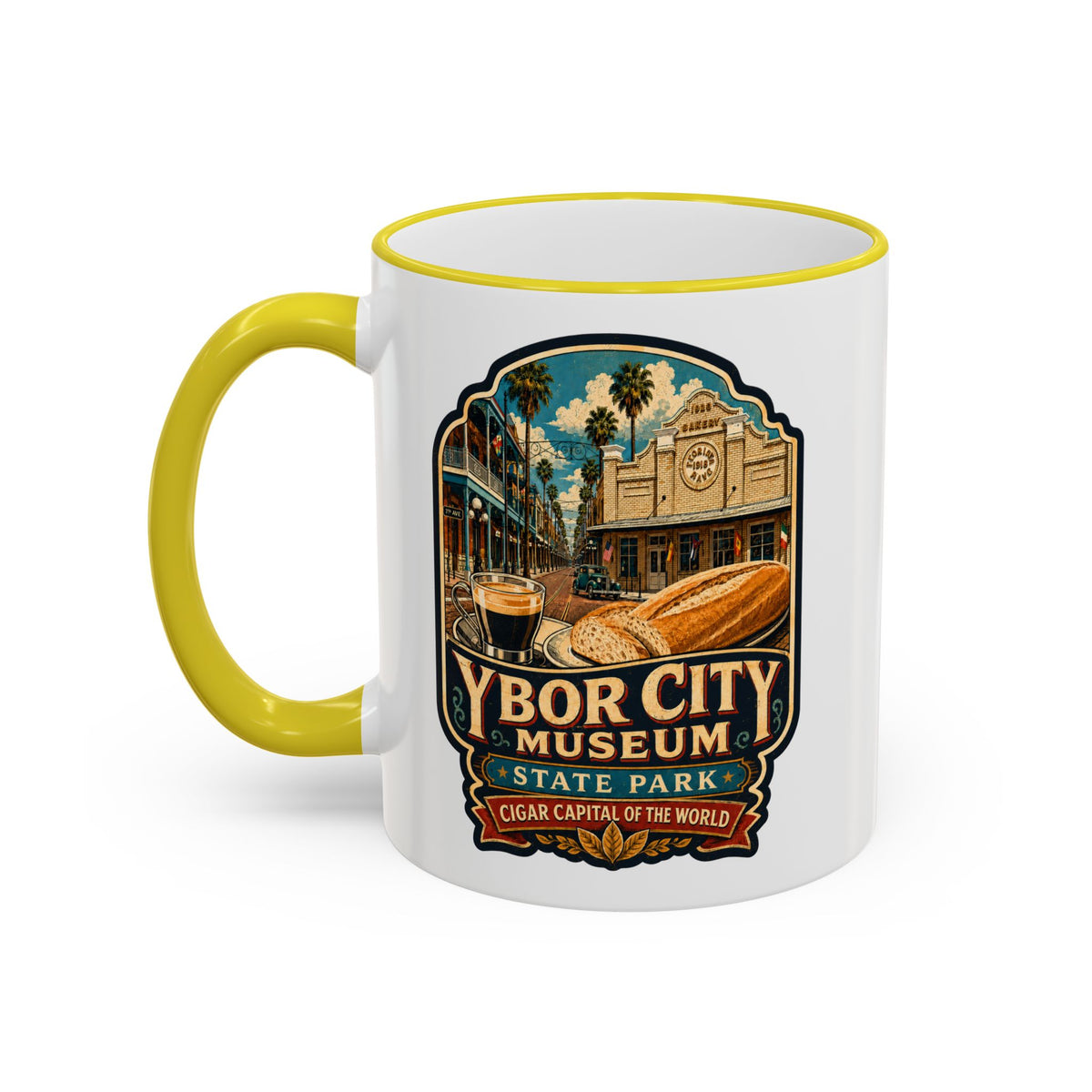 Ybor City Mug — Accent Rim & Handle 11oz/15oz