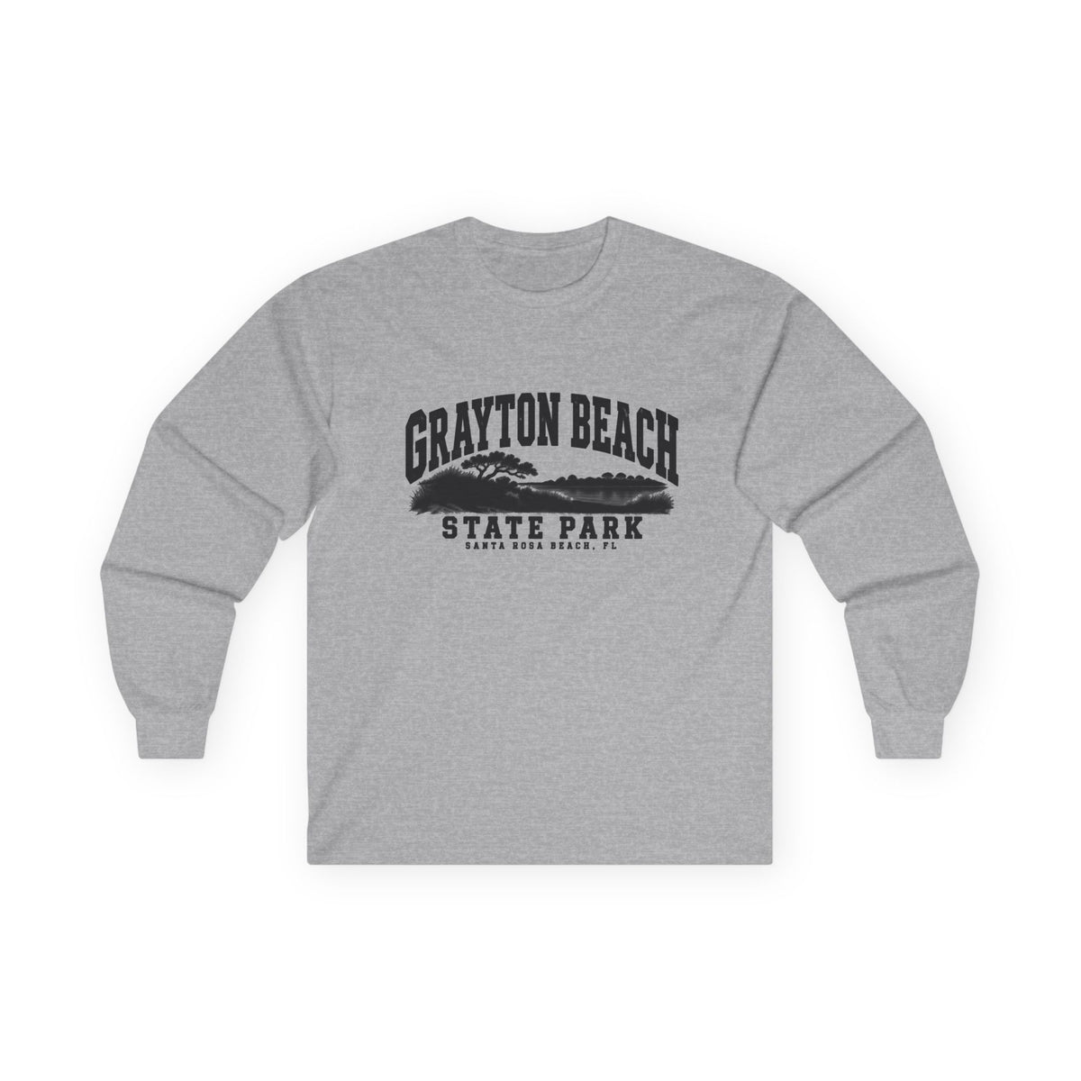 Grayton Beach State Park Vintage Logo- Long Sleeve Tee