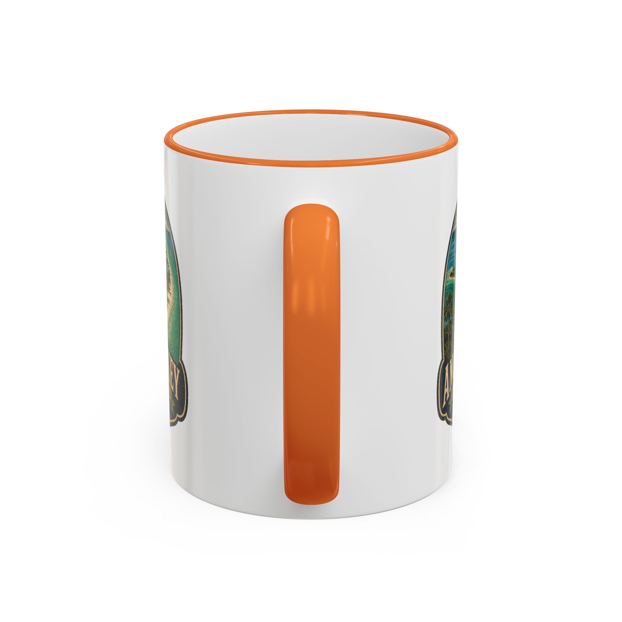 Anclote Key Vintage Mug — Accent Rim & Handle 11oz/15oz