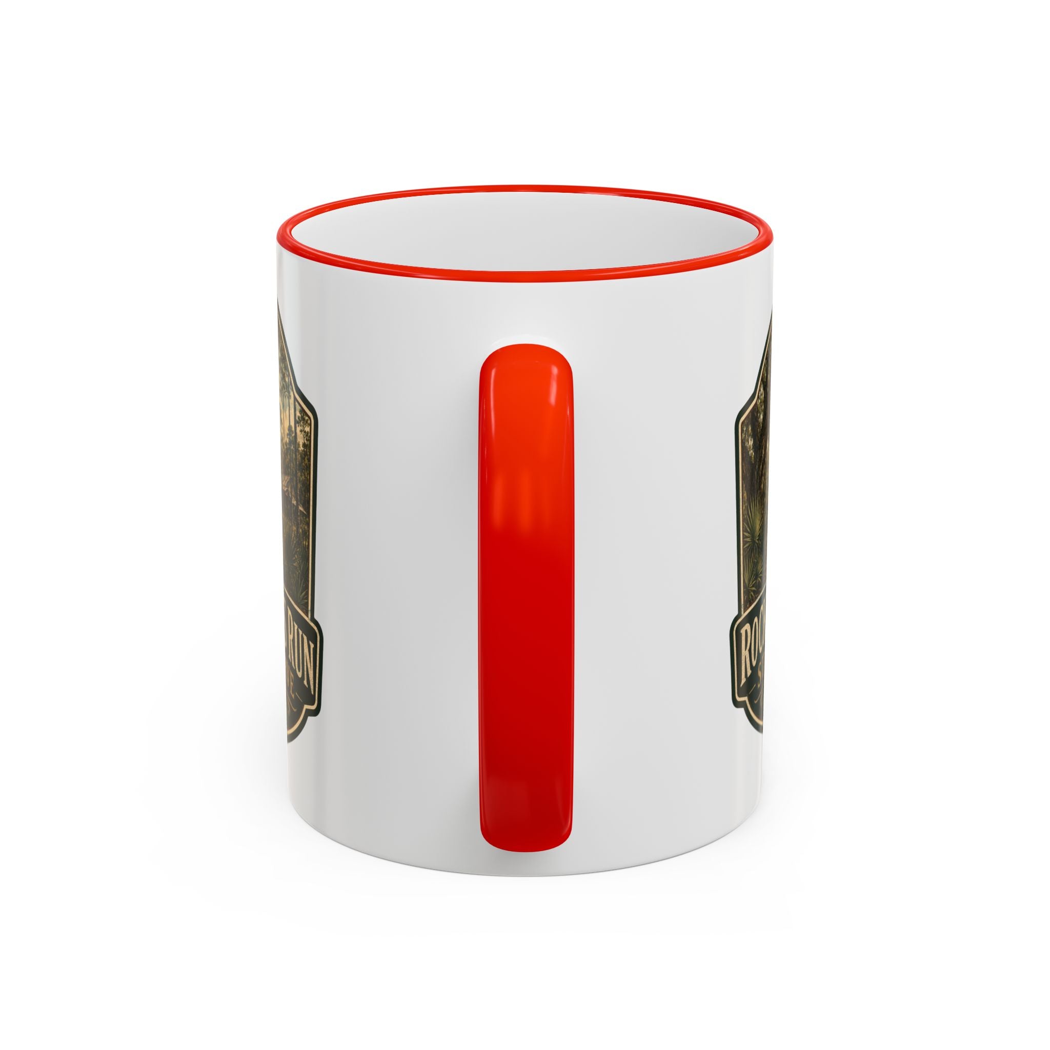 Rock Springs Run Vintage Mug — Accent Rim & Handle 11oz/15oz