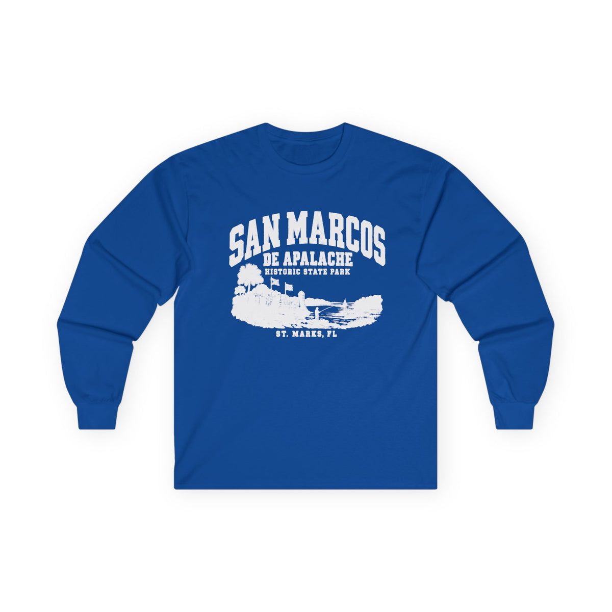 Florida Historic Fort Vintage Graphic Design- Long Sleeve Tee