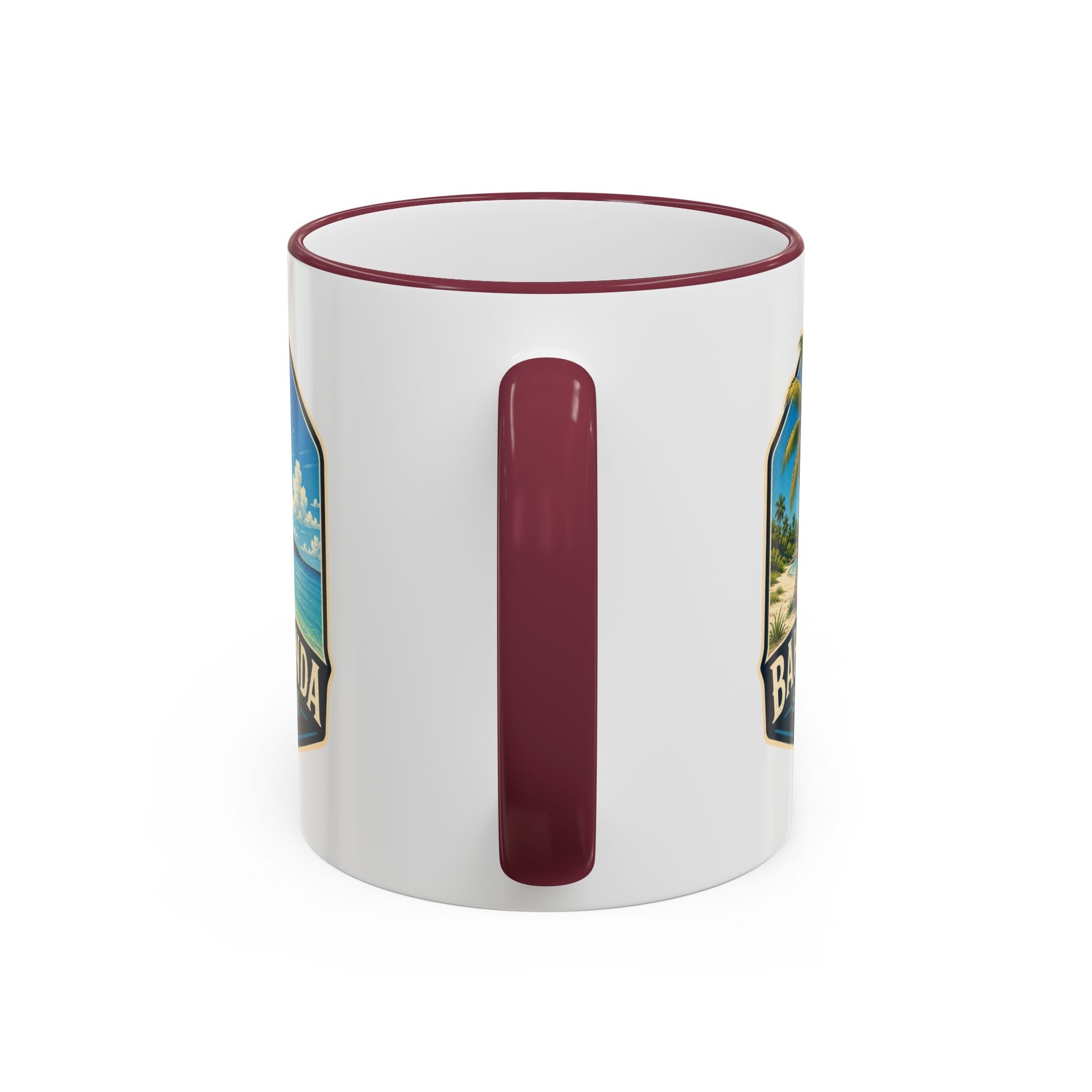 Bahia Honda Vintage Mug — Accent Rim & Handle 11oz/15oz