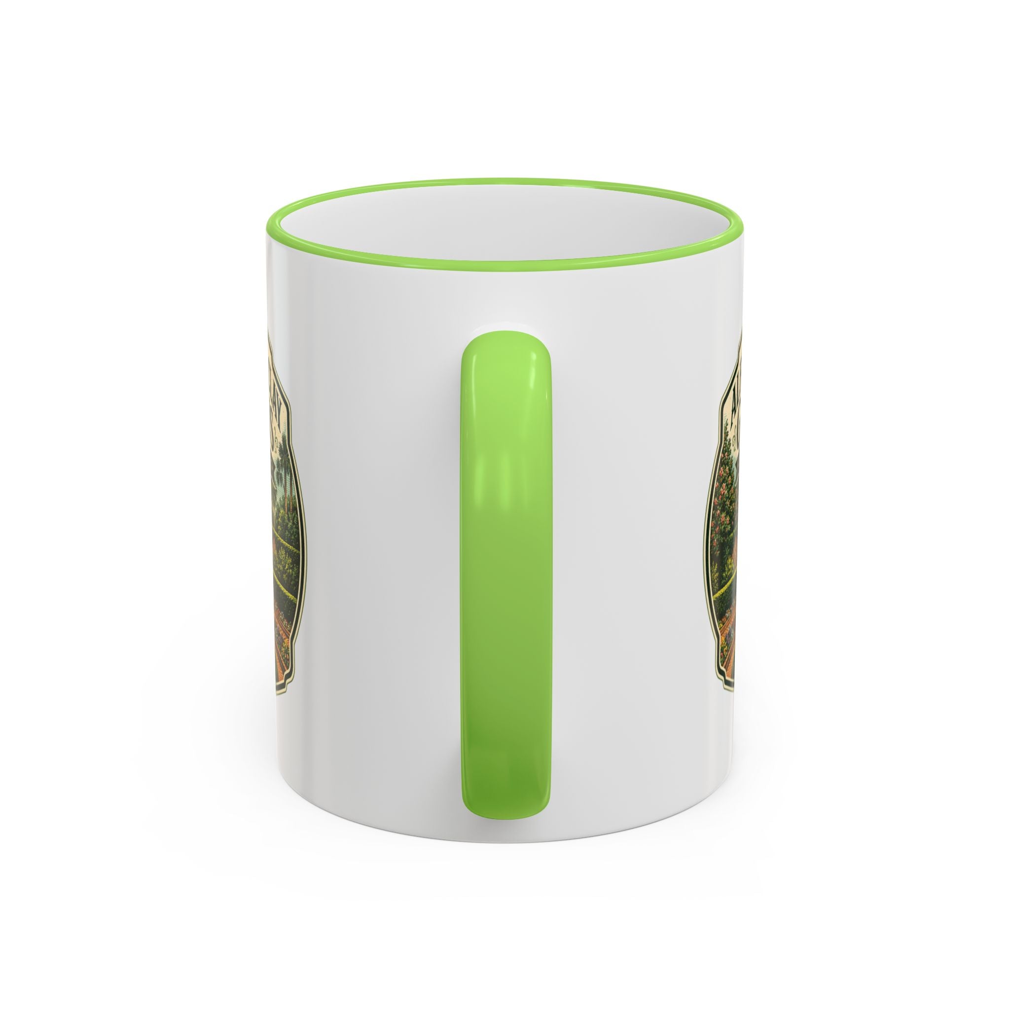 Maclay Gardens Vintage Mug — Accent Rim & Handle 11oz/15oz
