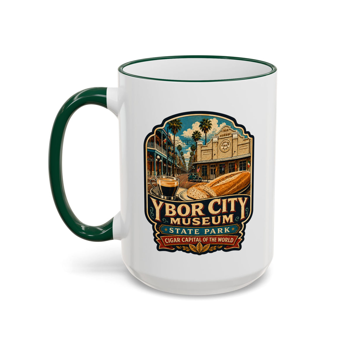 Ybor City Mug — Accent Rim & Handle 11oz/15oz