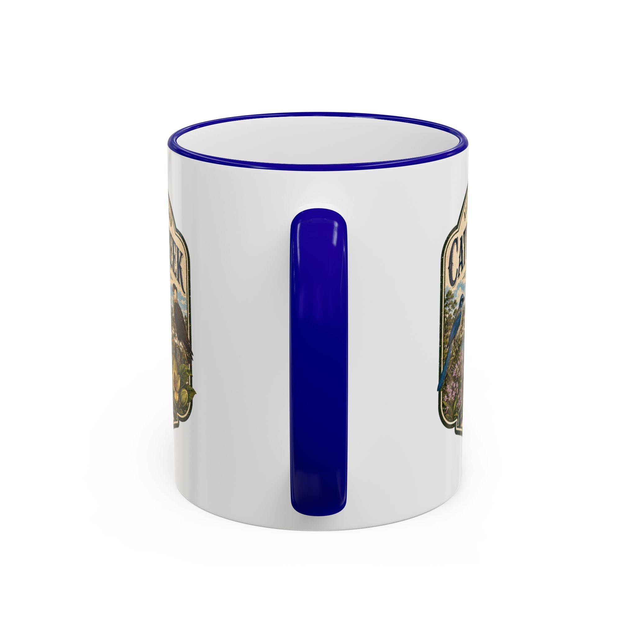 Catfish Creek Vintage Mug — Accent Rim & Handle 11oz/15oz