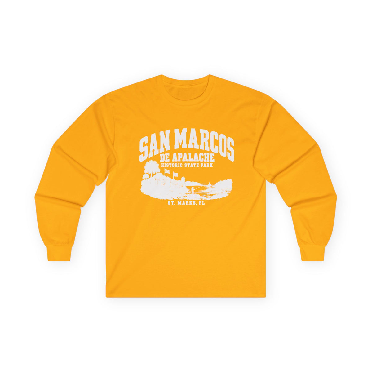 Florida Historic Fort Vintage Graphic Design- Long Sleeve Tee