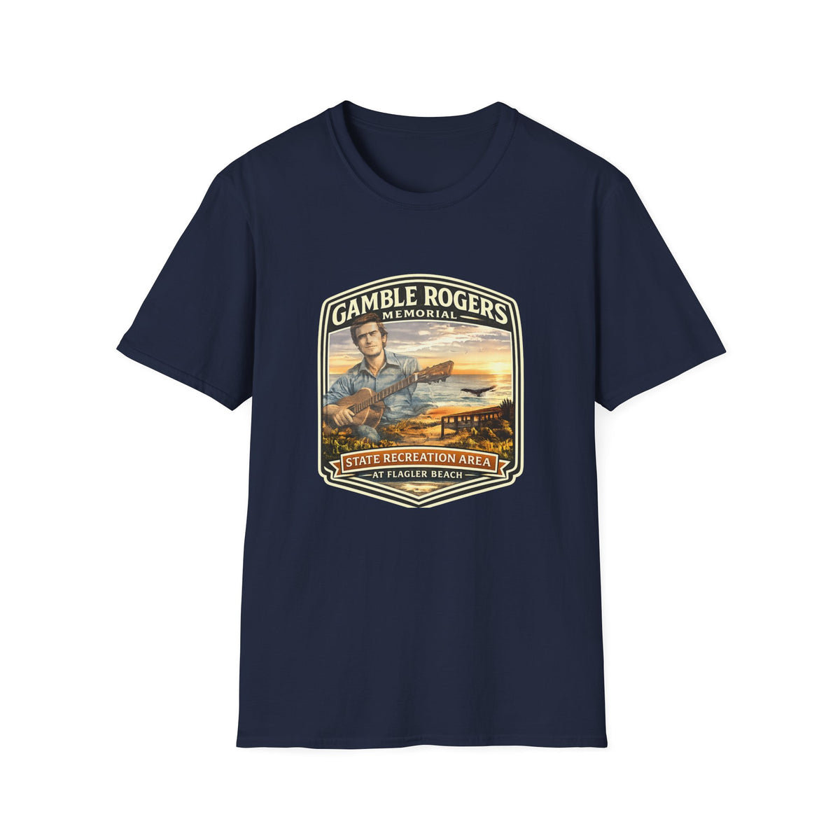 Gamble Rogers — Retro Tee
