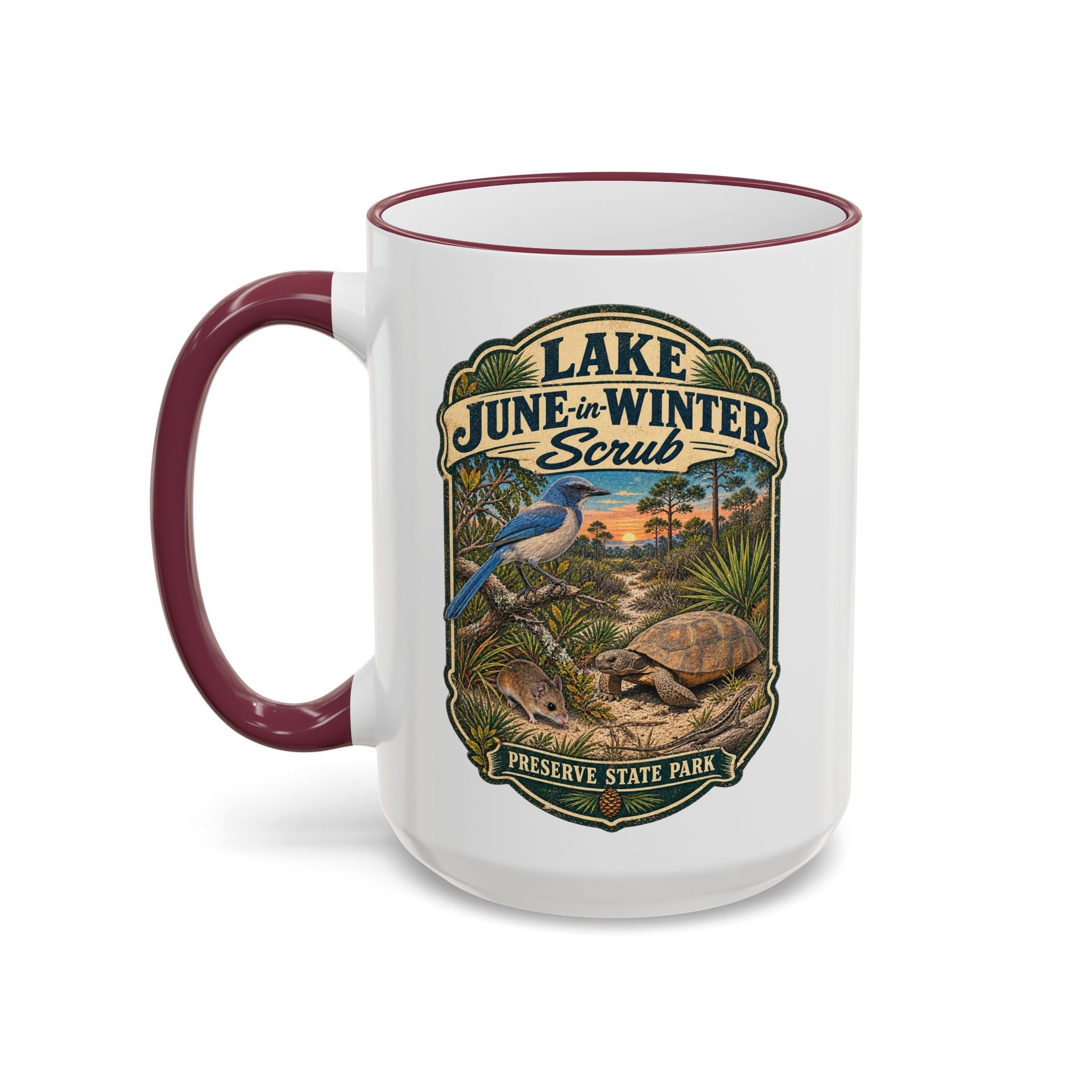 Lake June-in-Winter Accent Rim & Handle 11oz/15oz