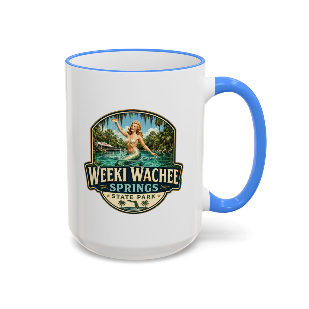 Weeki Wachee Vintage Mug — Accent Rim & Handle 11oz/15oz