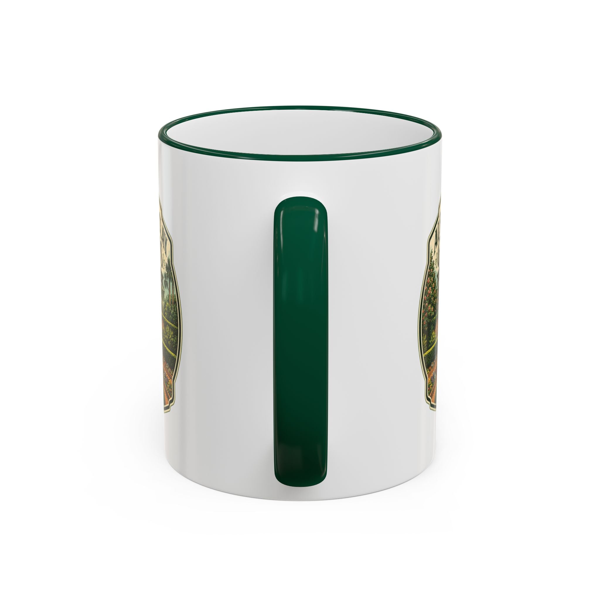 Maclay Gardens Vintage Mug — Accent Rim & Handle 11oz/15oz