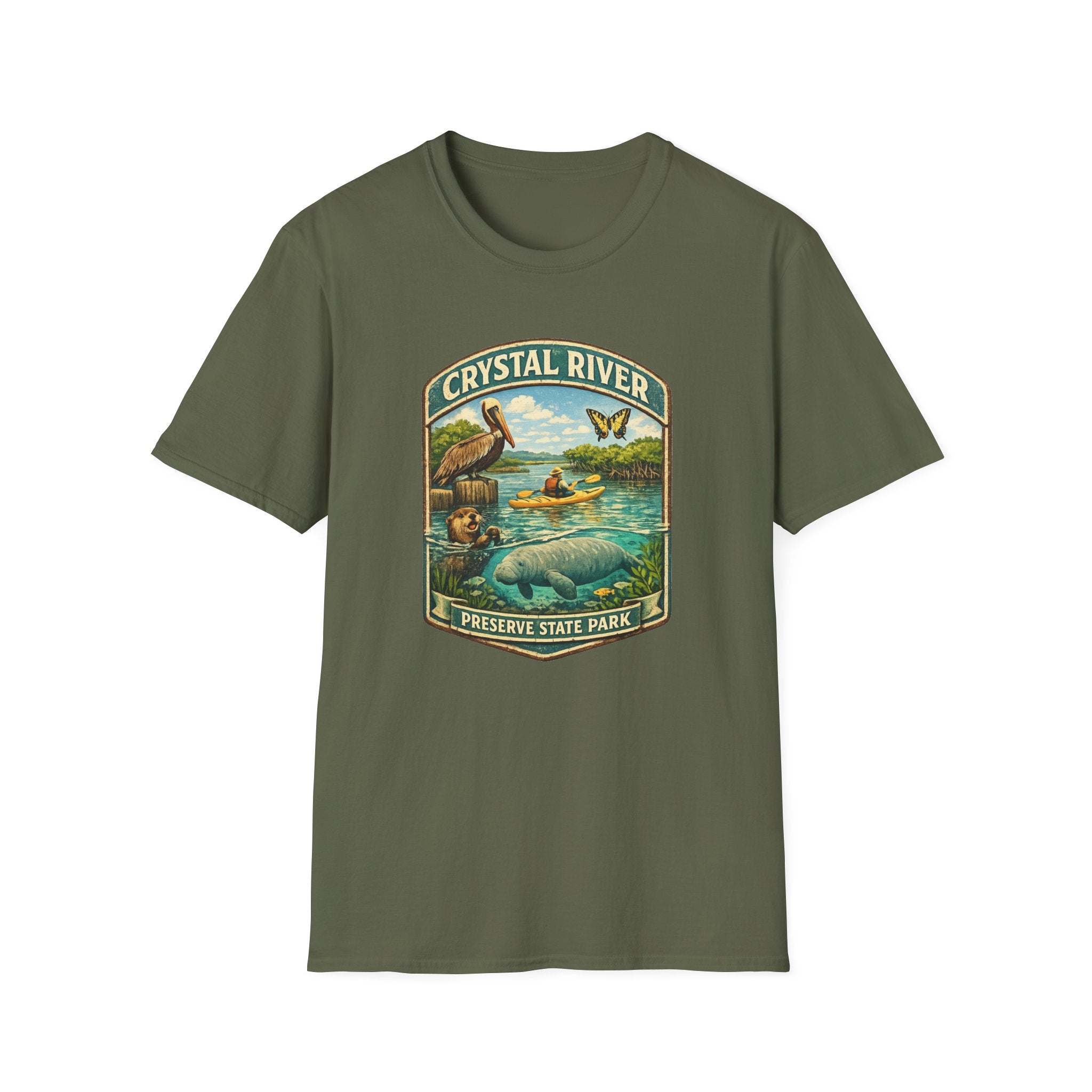 Crystal River Preserve- Retro Tee