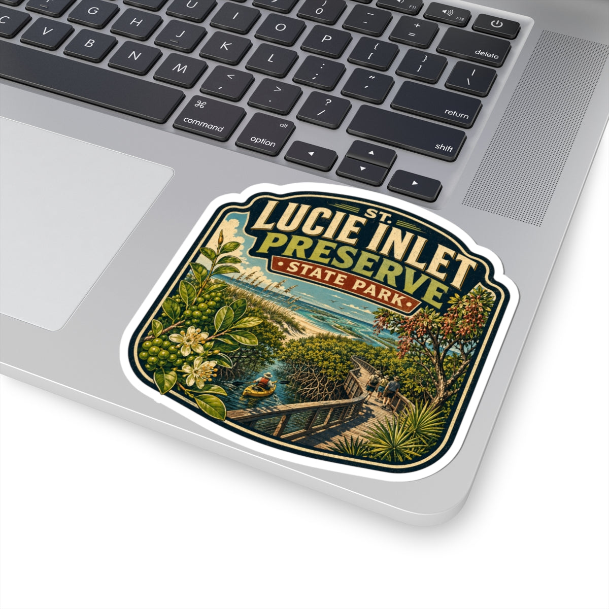 St. Lucie Inlet Preserve State Park Sticker — Vintage Nature Park Decal