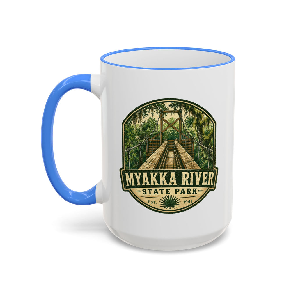 Myakka River Vintage Mug — Accent Rim & Handle 11oz/15oz