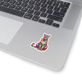 Rainbow Florida Panther Kiss-Cut Sticker — Vibrant Colorful Laptop Decal