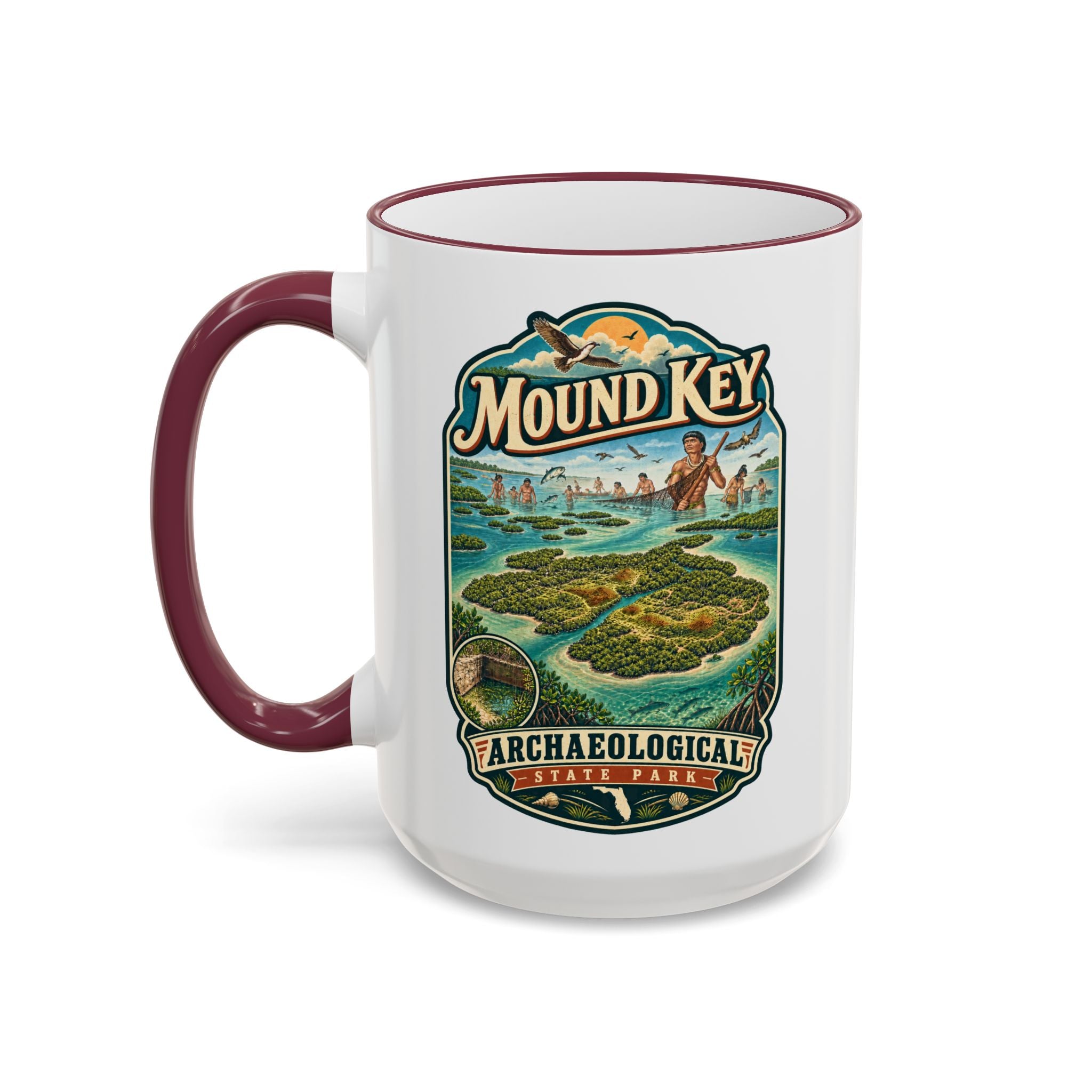 Mound Key Accent Rim & Handle 11oz/15oz