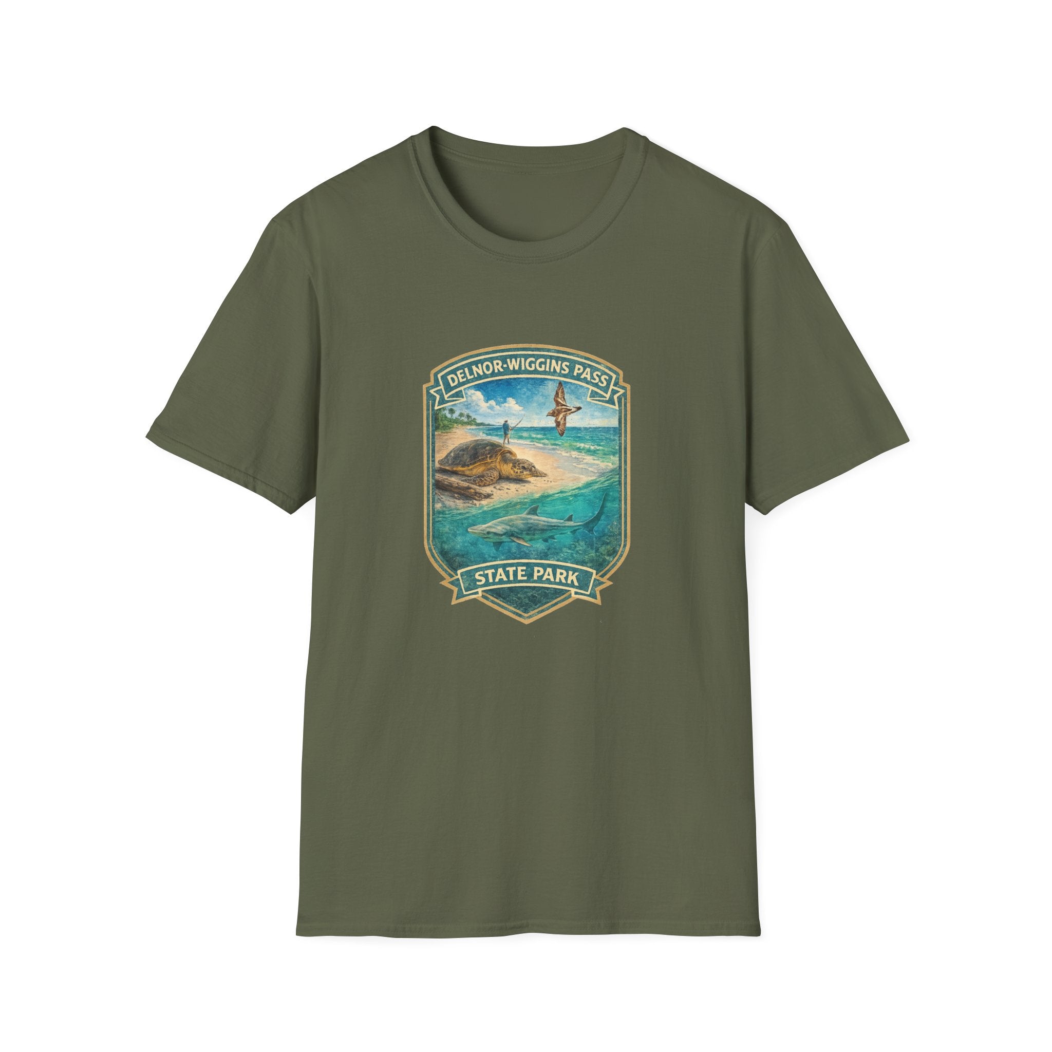 Delnor-Wiggins Pass- Retro Tee