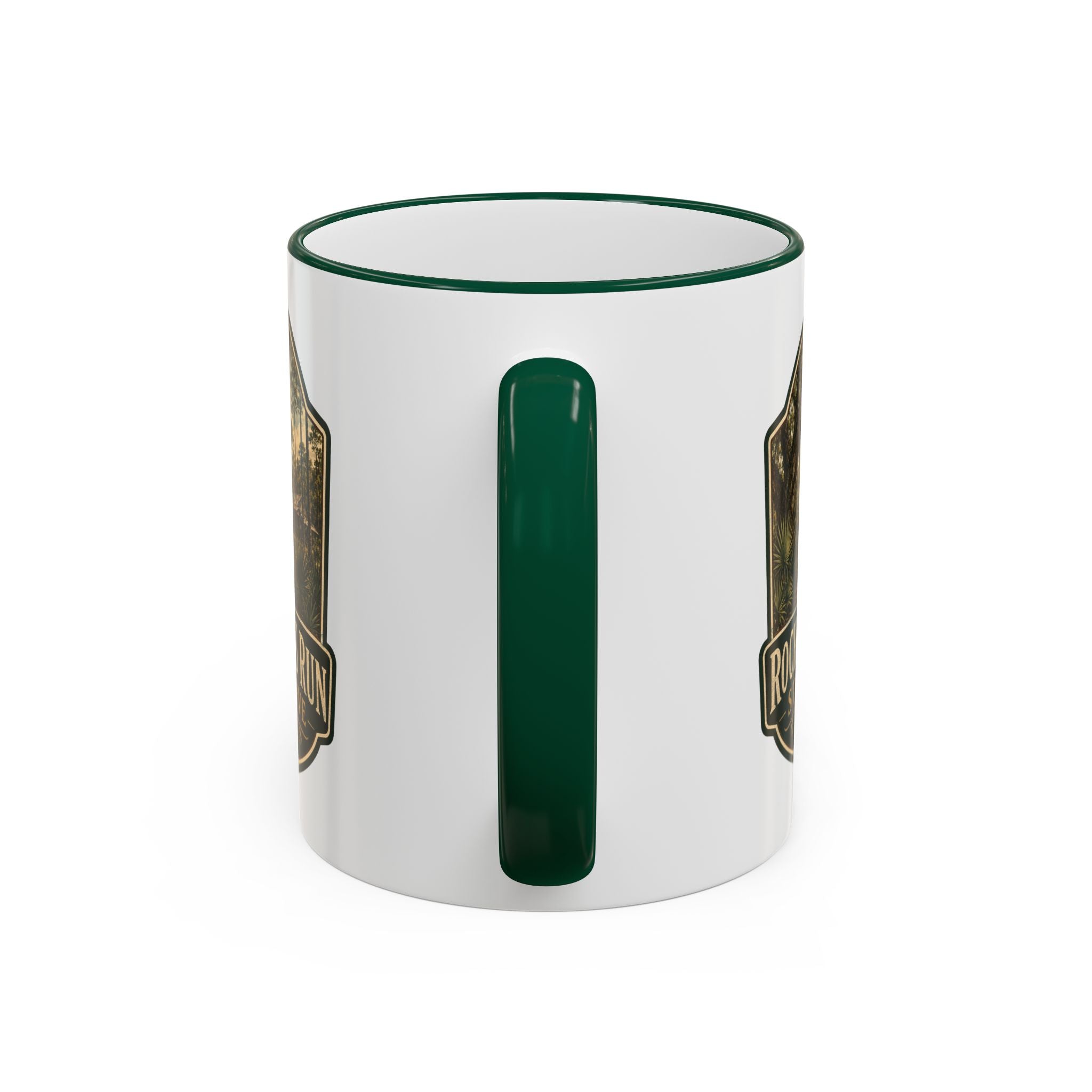 Rock Springs Run Vintage Mug — Accent Rim & Handle 11oz/15oz