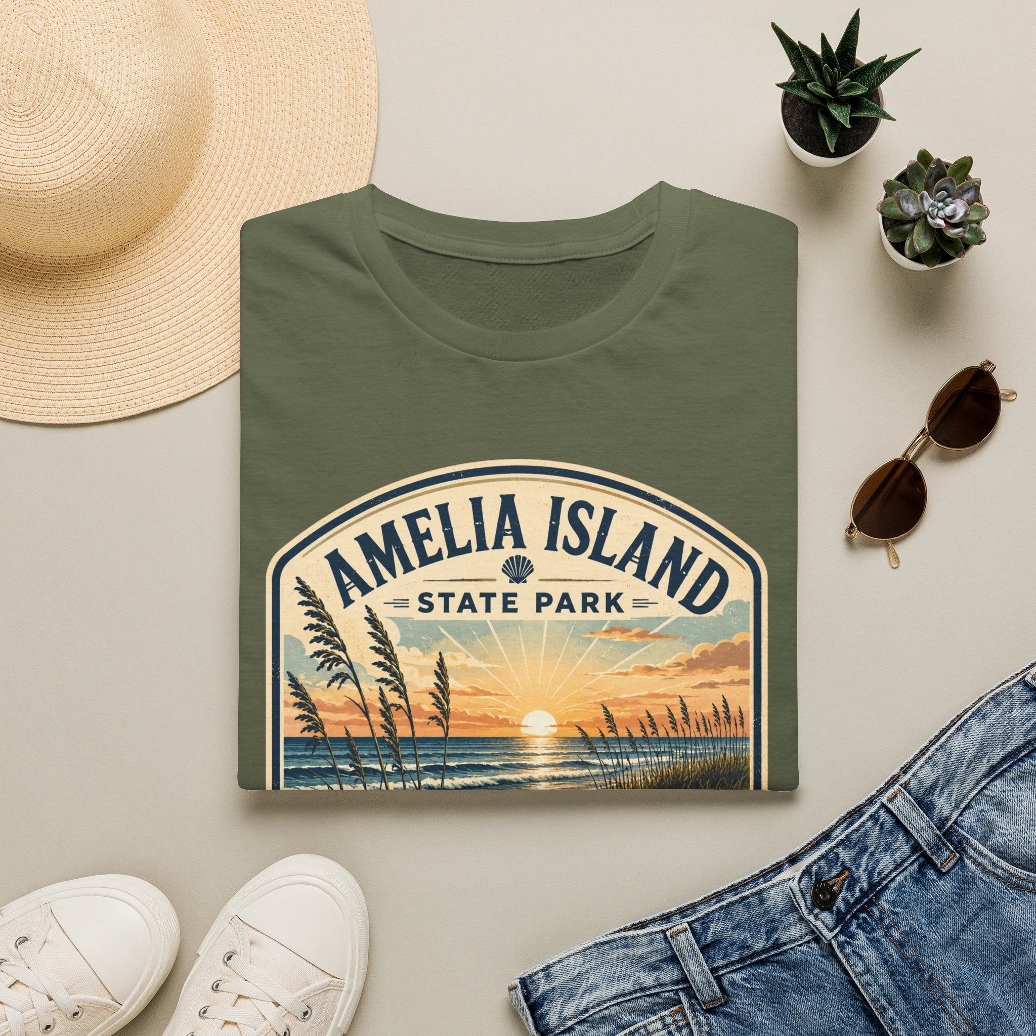 Amelia Island — Retro Tee