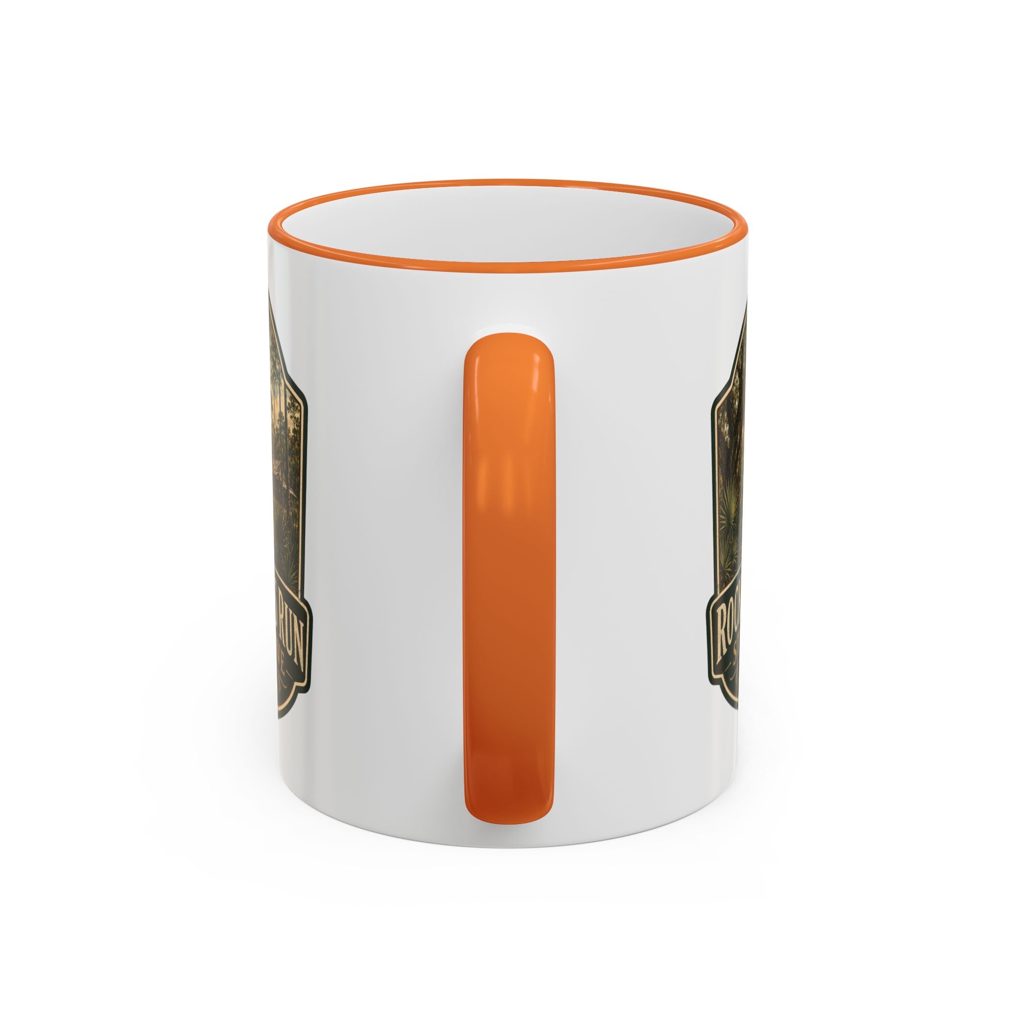Rock Springs Run Vintage Mug — Accent Rim & Handle 11oz/15oz