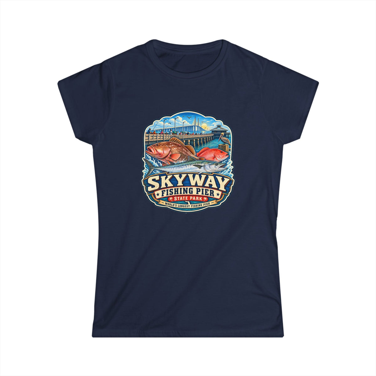 Skyway Fishing Pier- Vintage Tee