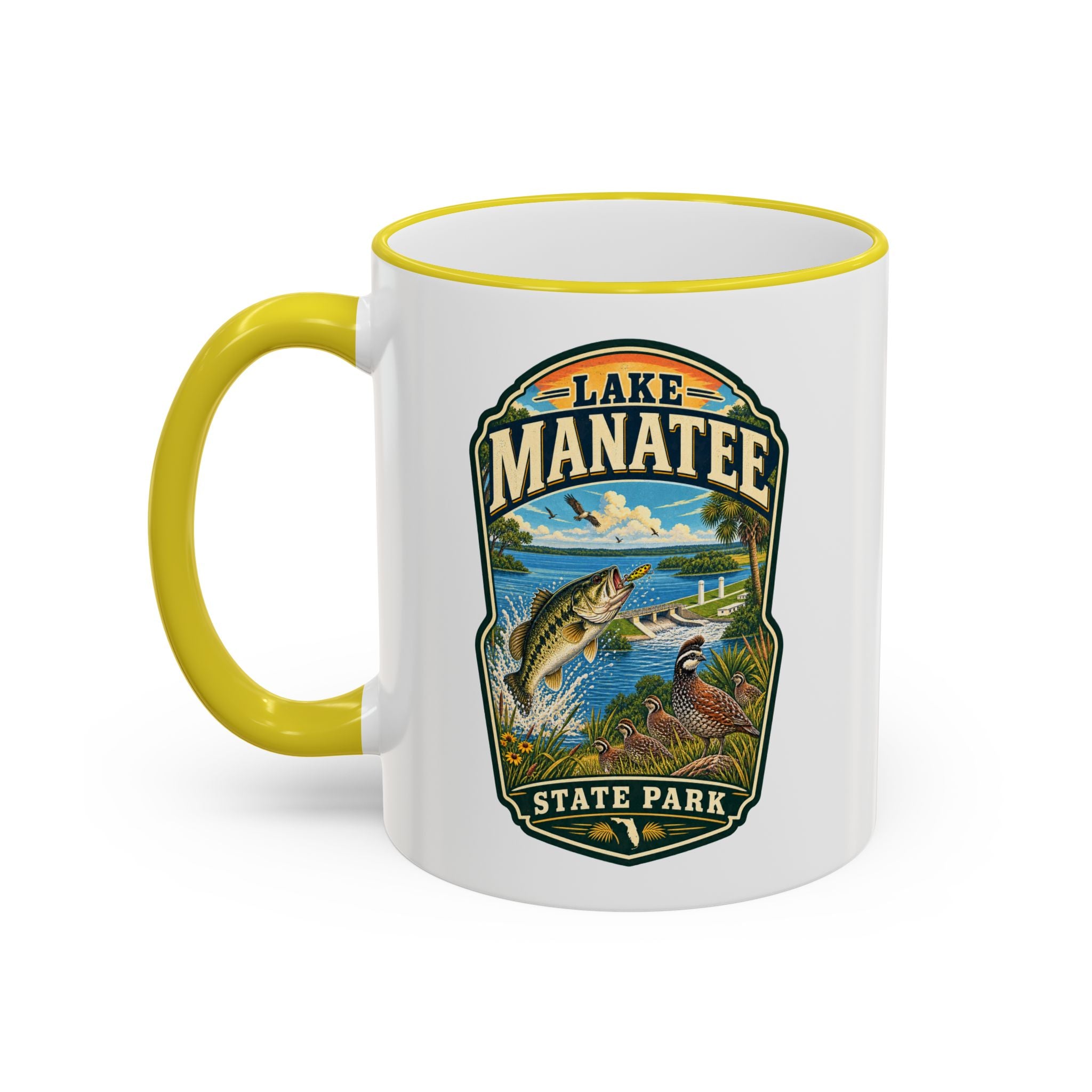 Lake Manatee Accent Rim & Handle 11oz/15oz
