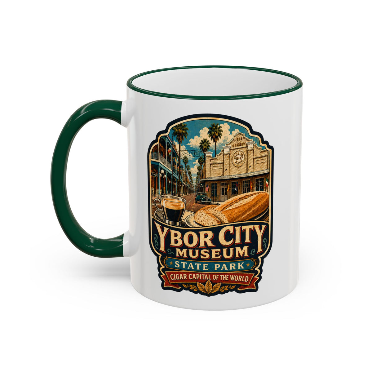 Ybor City Mug — Accent Rim & Handle 11oz/15oz