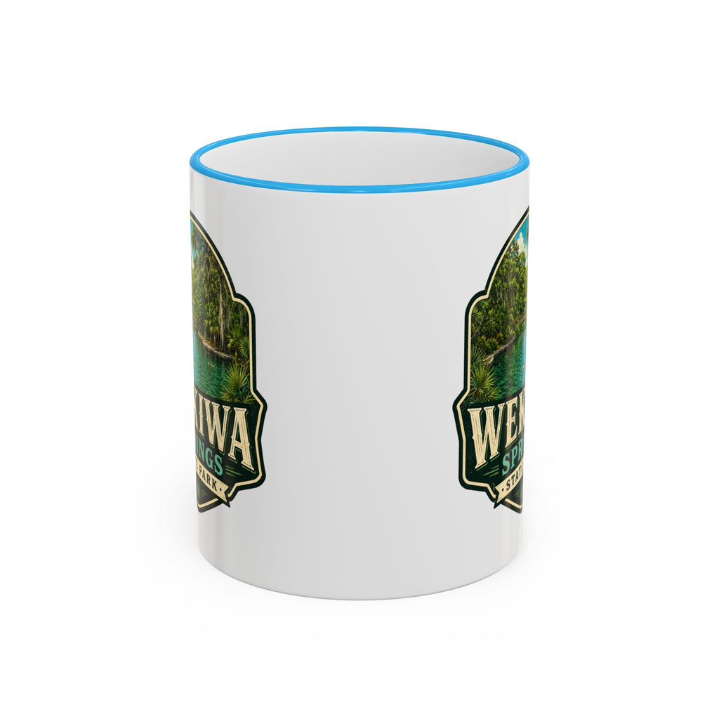 Wekiwa Springs Vintage Mug — Accent Rim & Handle 11oz/15oz
