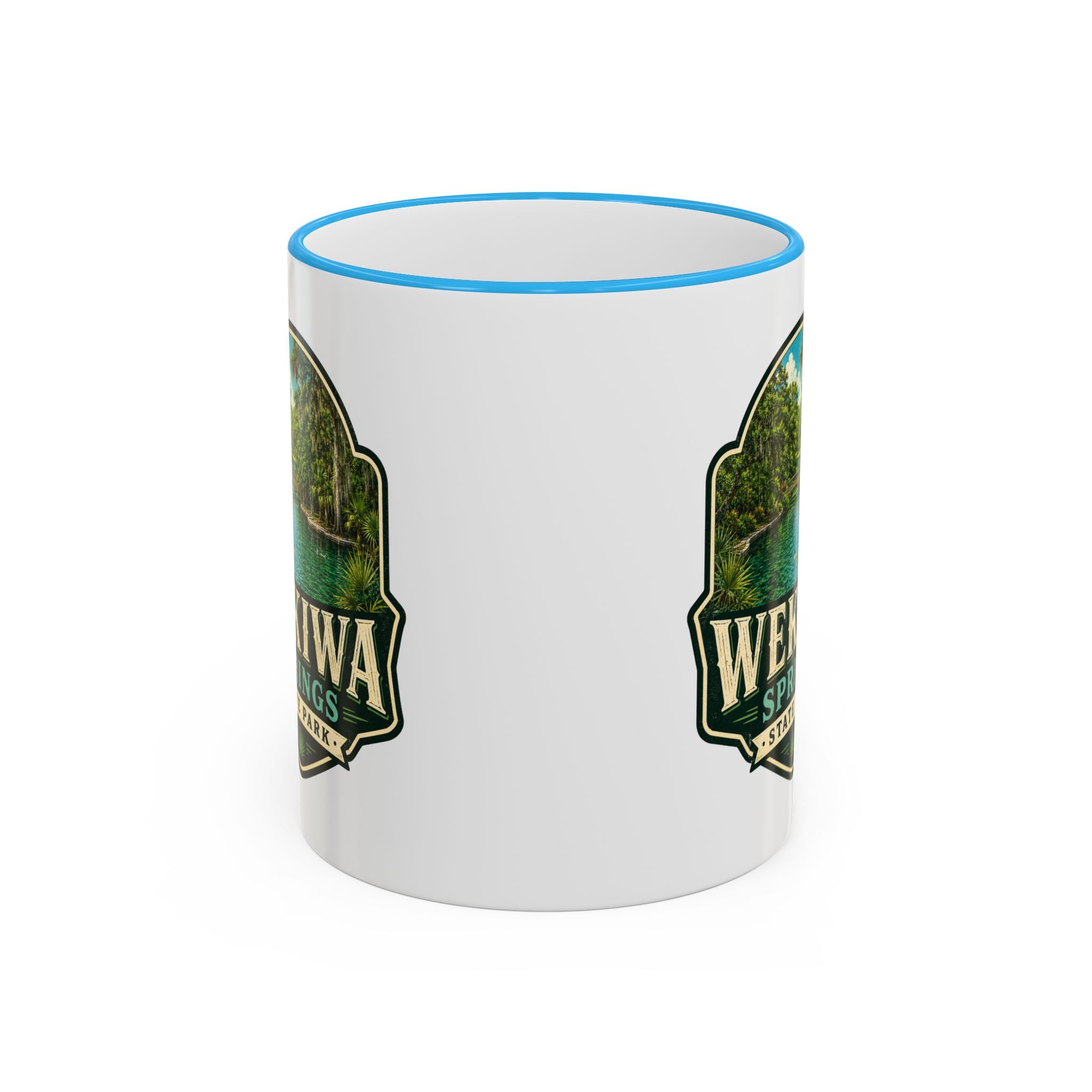 Wekiwa Springs Vintage Mug — Accent Rim & Handle 11oz/15oz