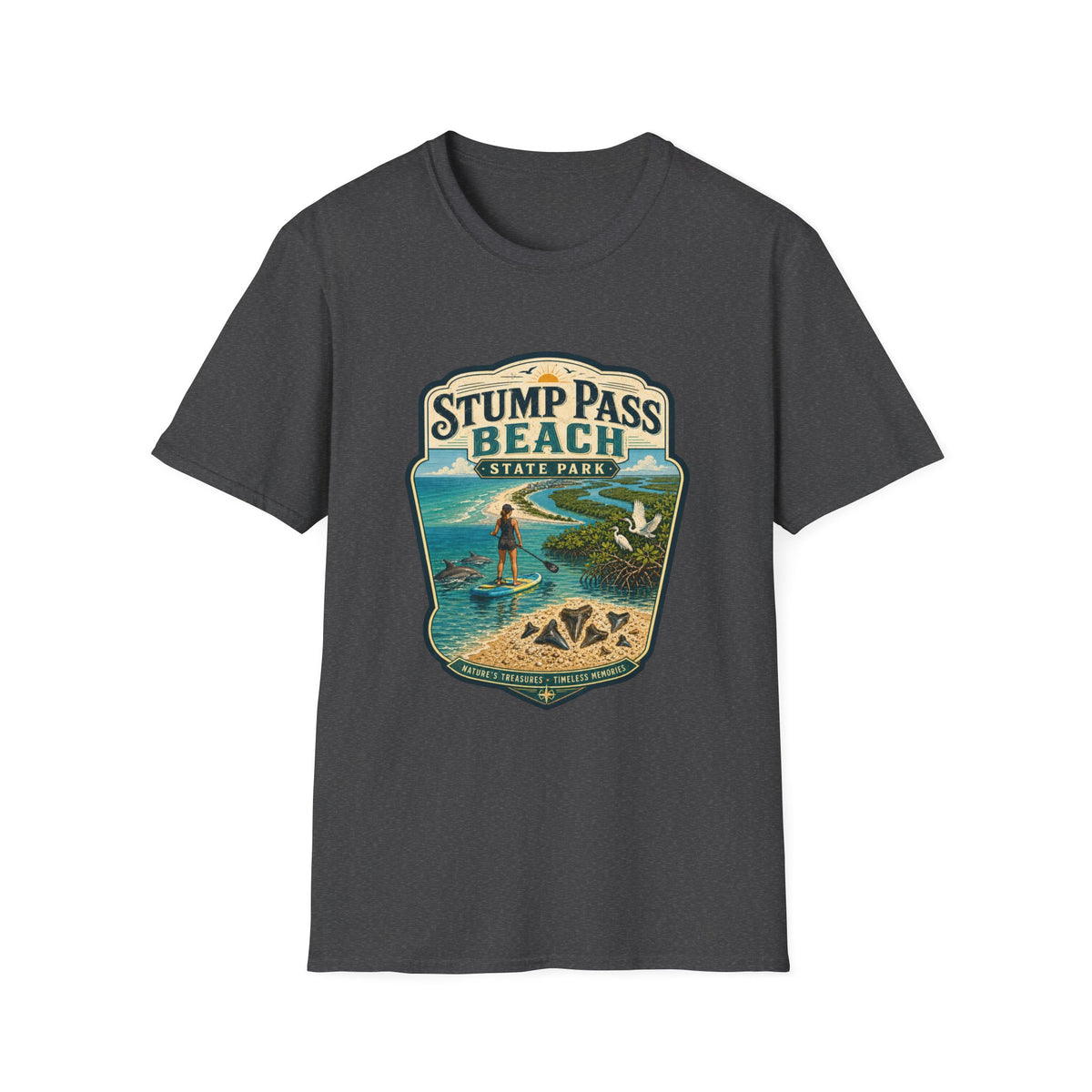 Stump Pass Beach — Retro Tee
