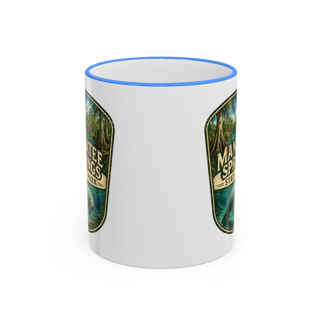 Manatee Springs Manatee Mug — Accent Rim & Handle 11oz/15oz