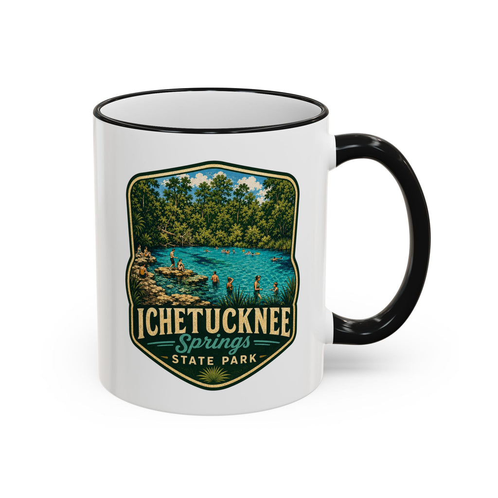 Ichetucknee Springs Vintage Mug — Accent Rim & Handle 11oz/15oz