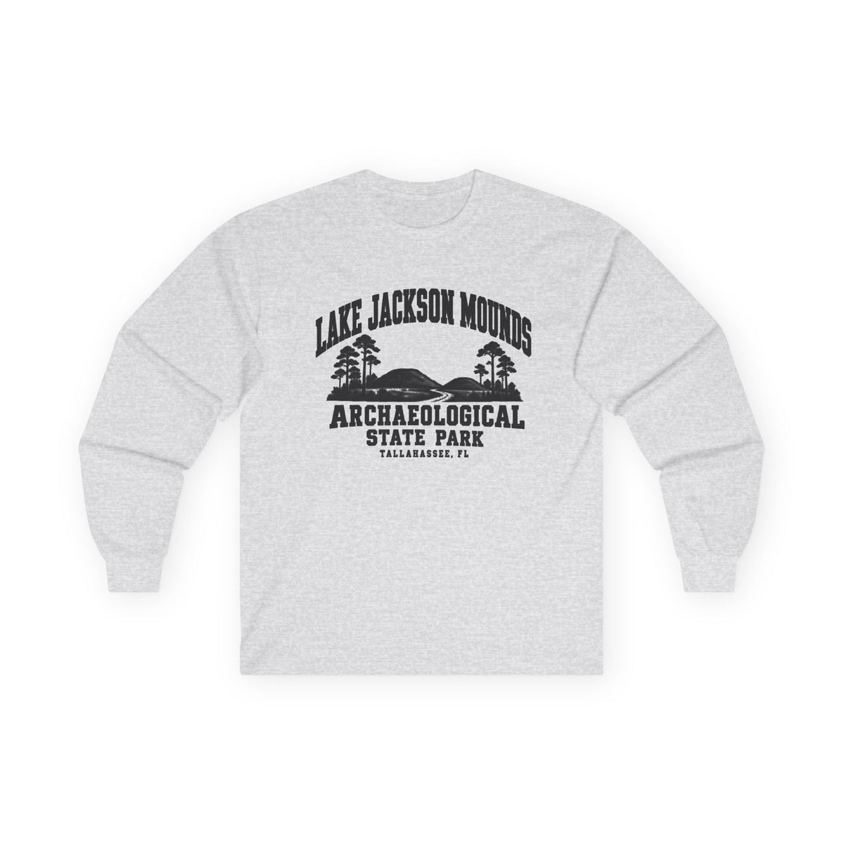 Lake Jackson Mounds Archaeological State Park Logo- Long Sleeve Tee