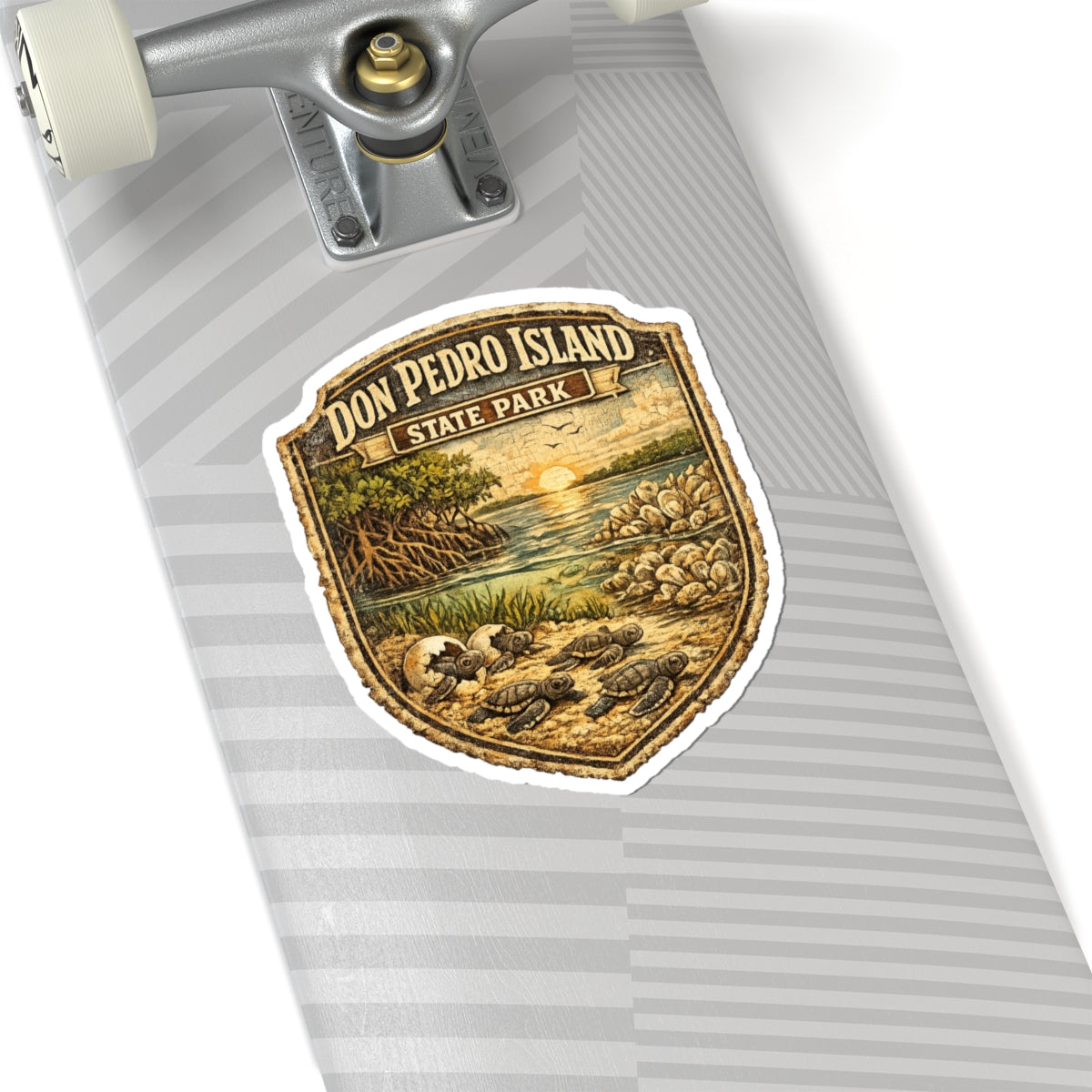 Don Pedro Island State Park Vintage Patch Sticker