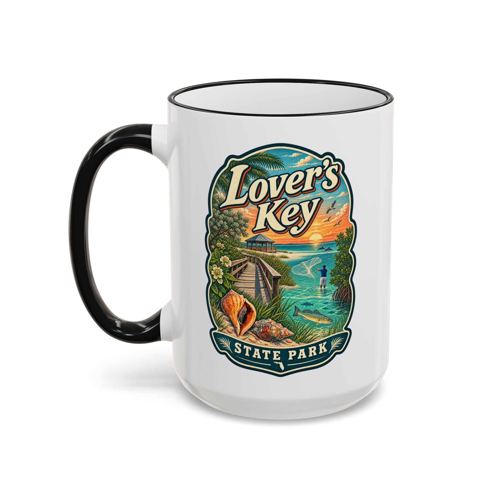 Lovers Key Accent Rim & Handle 11oz/15oz