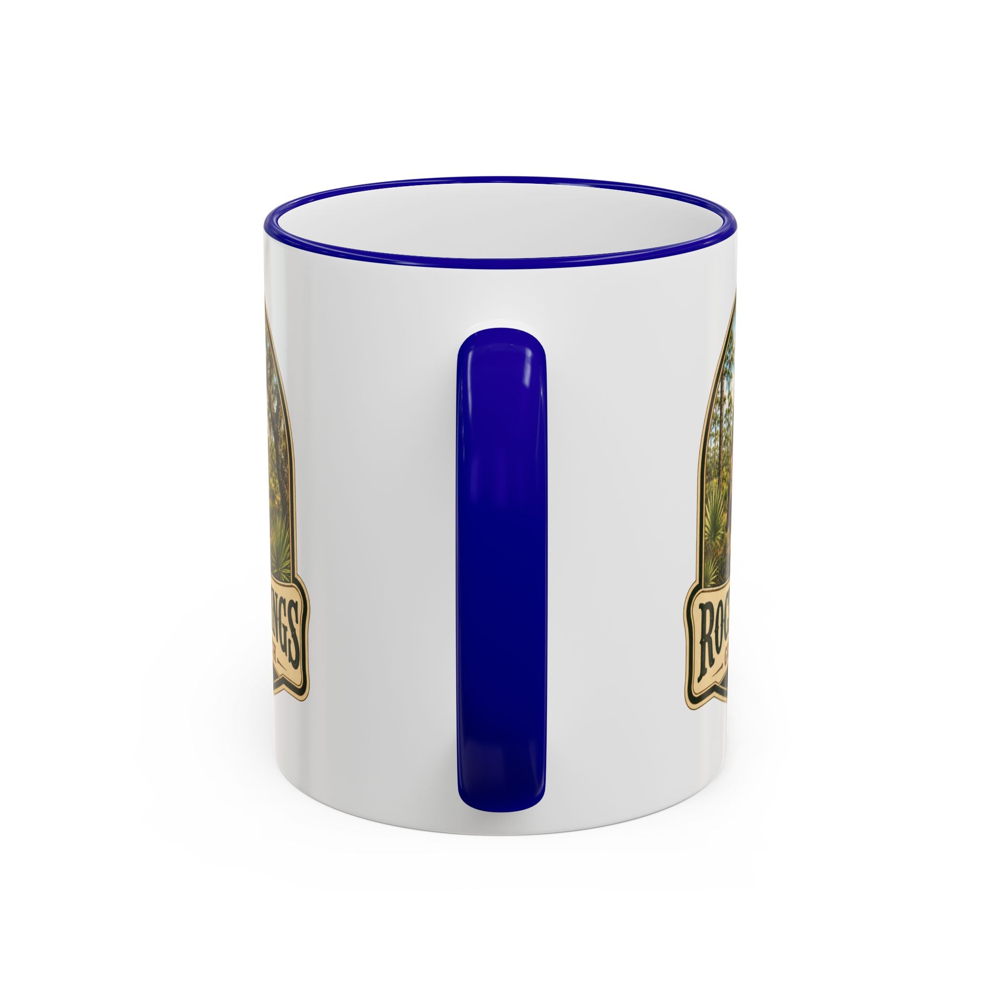 Rock Springs Guest Ranch Vintage Mug — Accent Rim & Handle 11oz/15oz