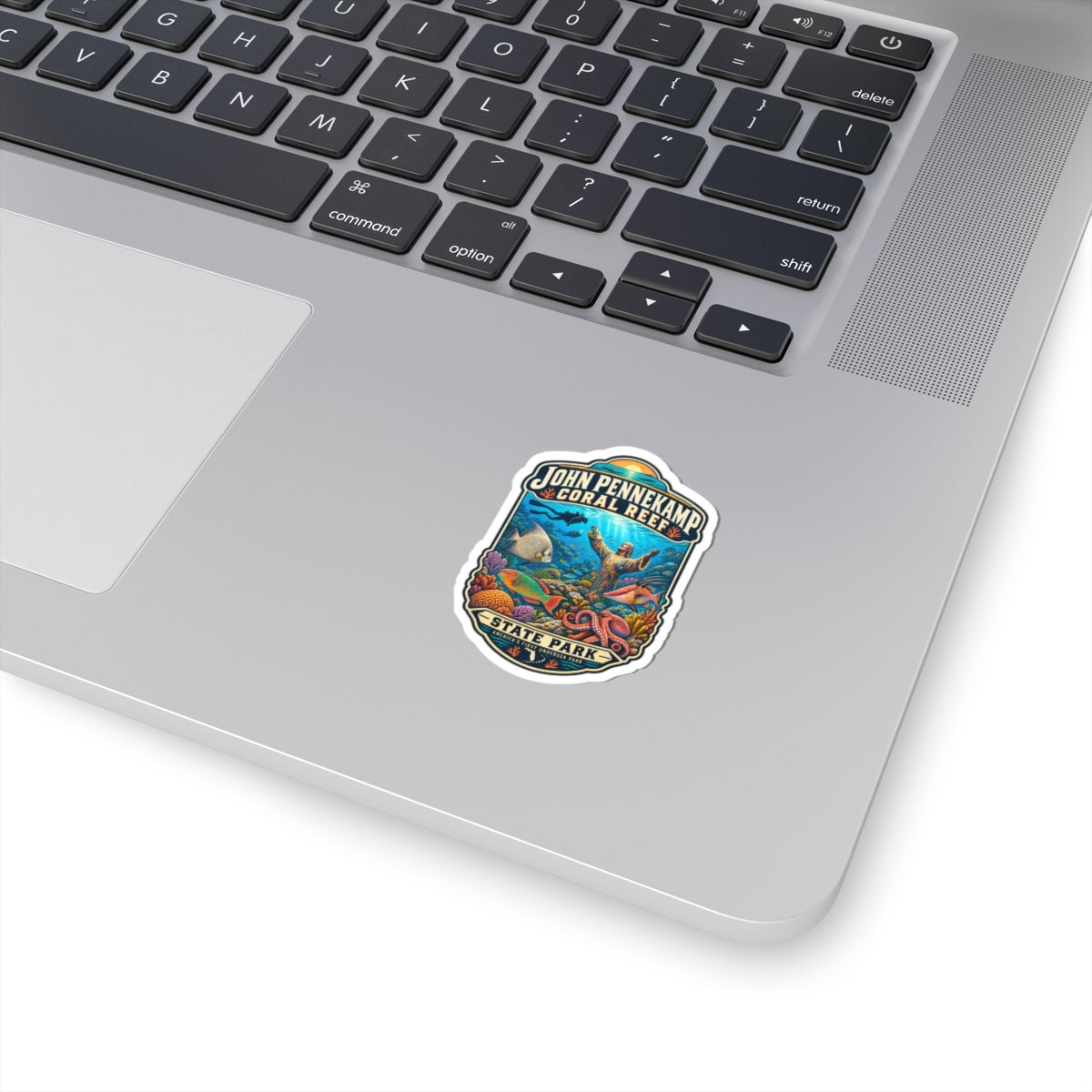 John Pennekamp Coral Reef State Park Sticker — Vintage Underwater Marine Life Kiss-Cut Sticker