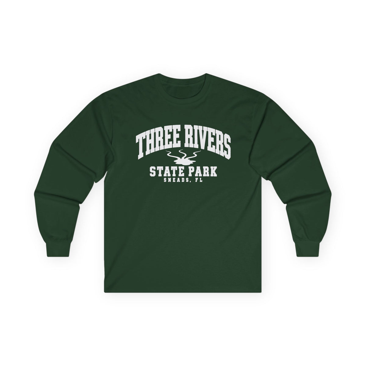 Three Rivers Park Emblem Sneads Florida- Long Sleeve Tee