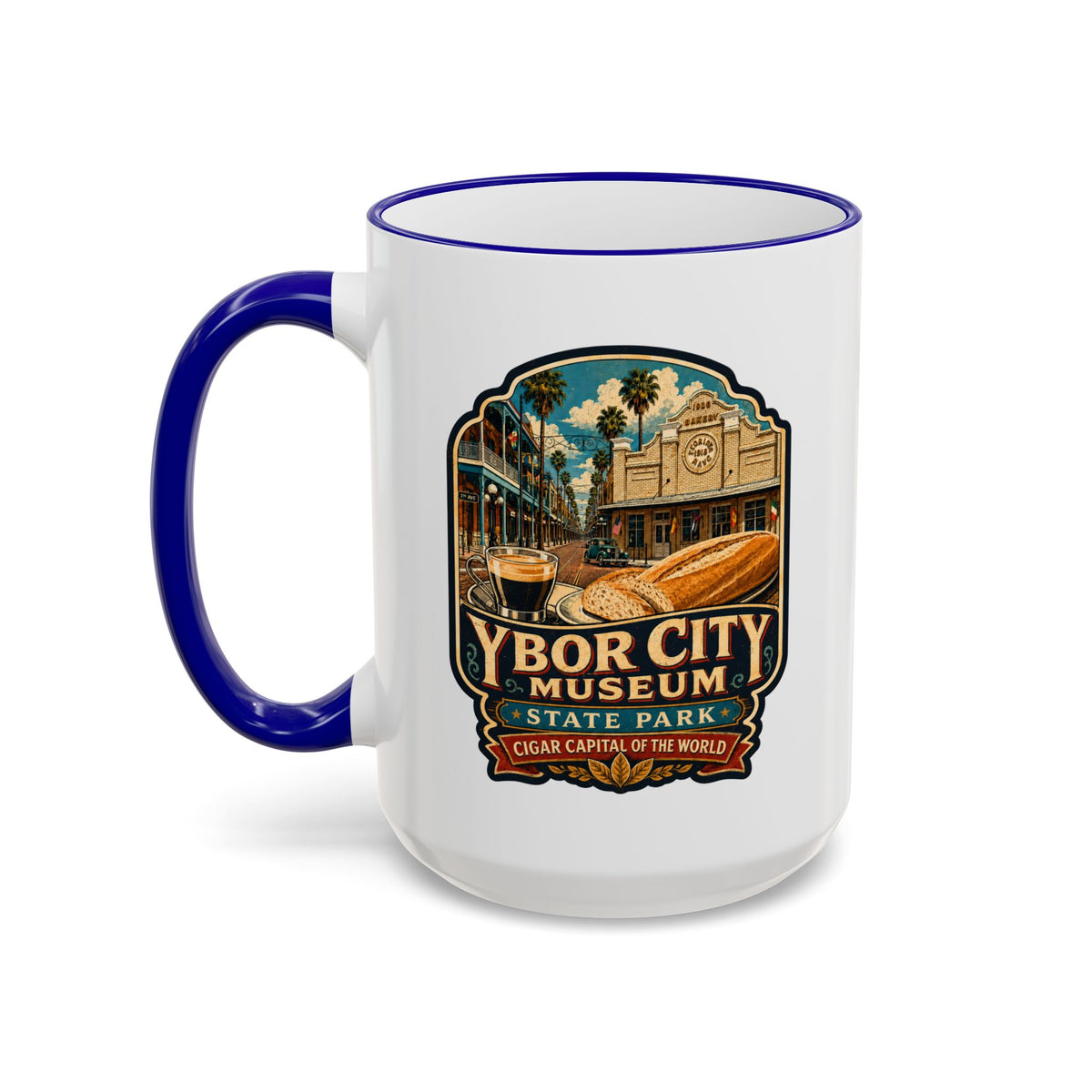 Ybor City Mug — Accent Rim & Handle 11oz/15oz
