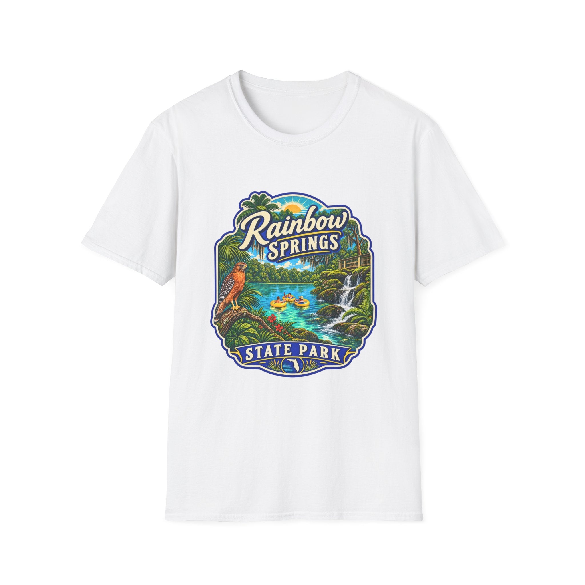 Rainbow Springs- Retro Tee