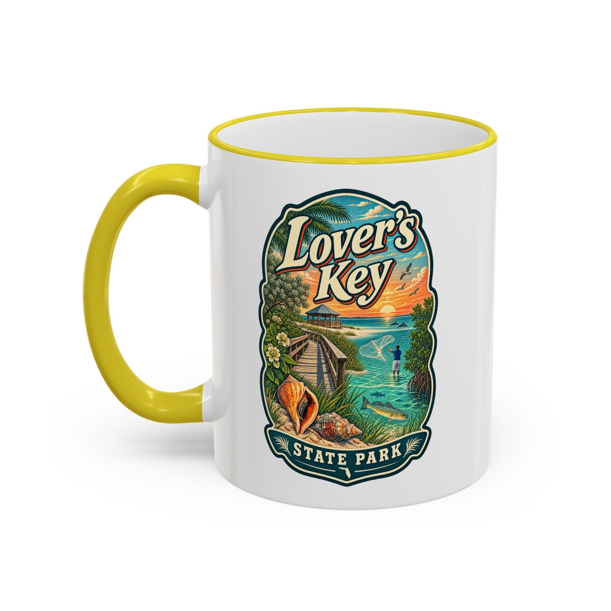 Lovers Key Accent Rim & Handle 11oz/15oz