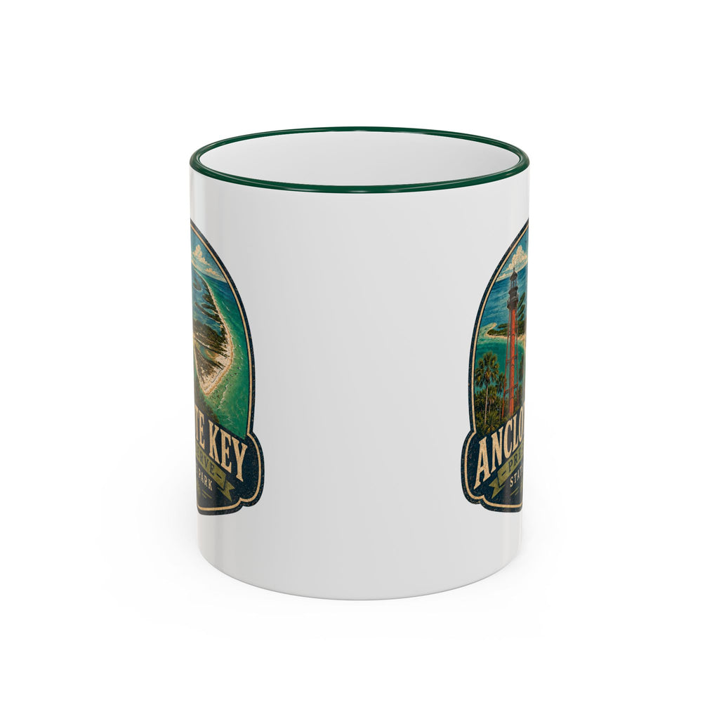 Anclote Key Vintage Mug — Accent Rim & Handle 11oz/15oz