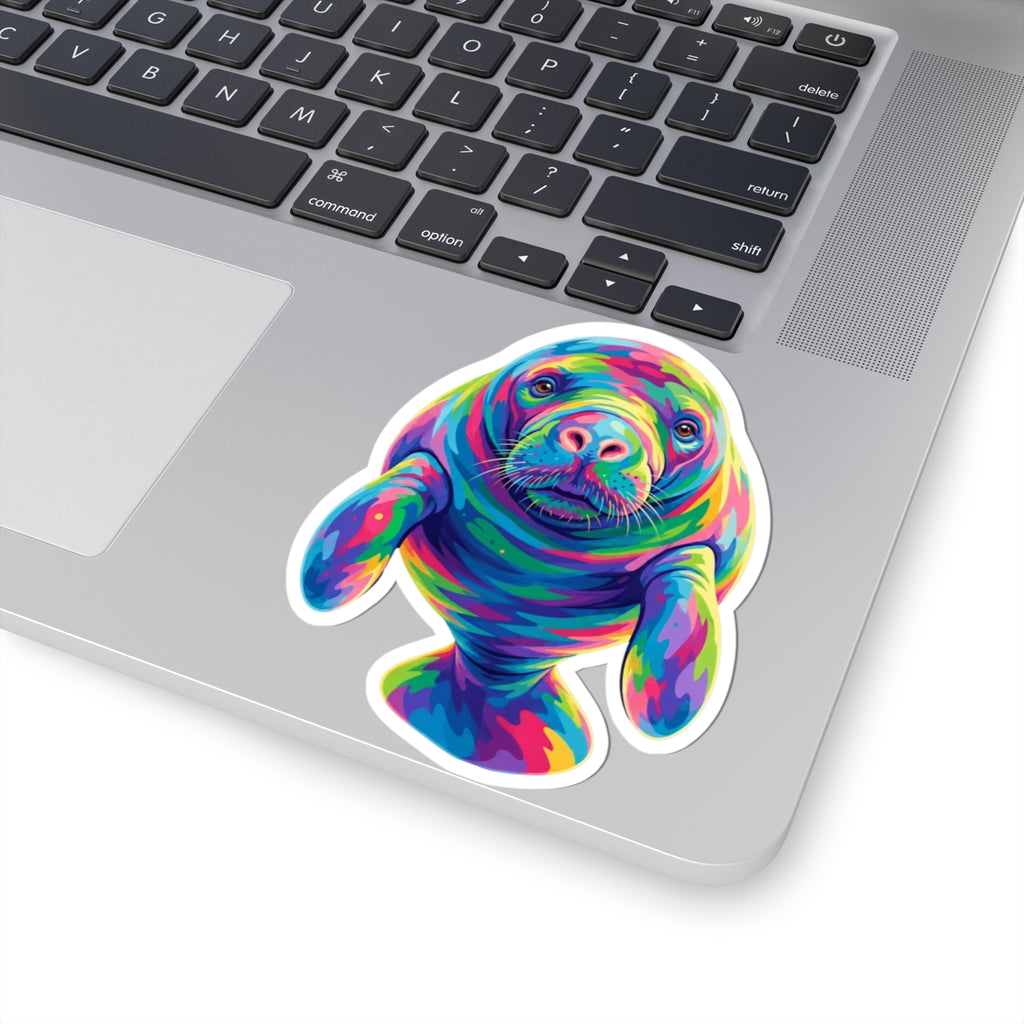 Rainbow Manatee Sticker