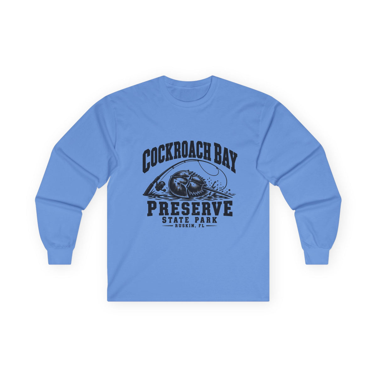 Cockroach Bay Preserve State Park Fishing Emblem- Long Sleeve Tee