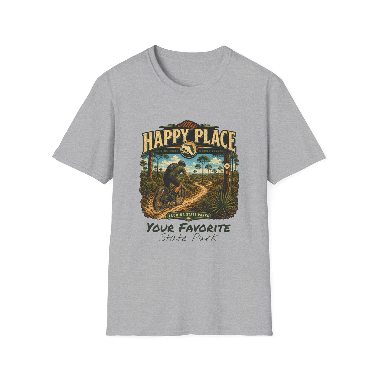 CUSTOMIZABLE Mountain Bike- Retro Tee