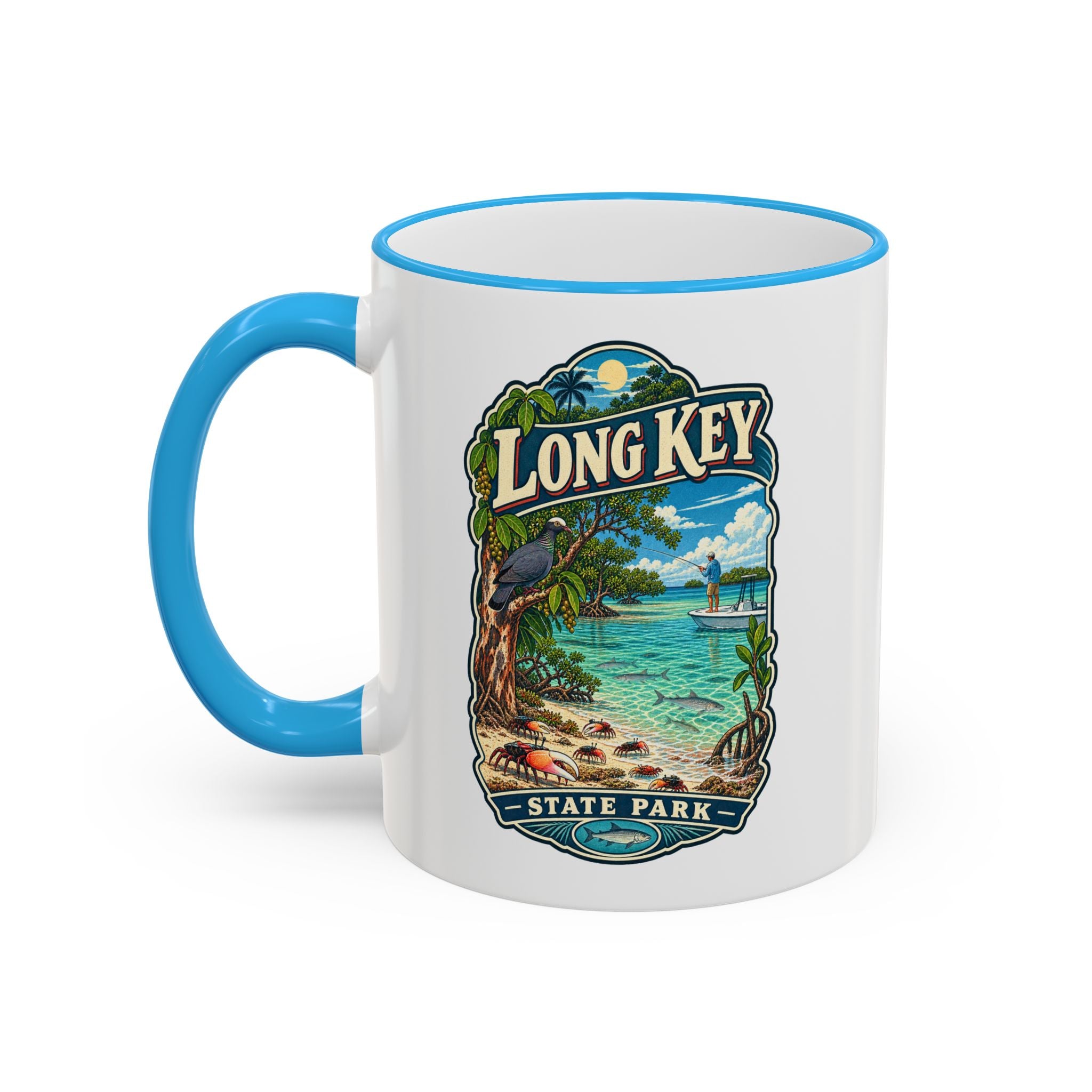 Long Key Accent Rim & Handle 11oz/15oz