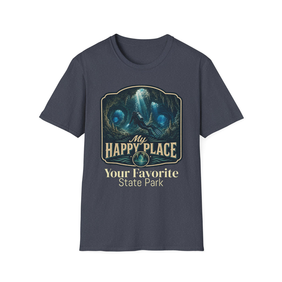 CUSTOMIZABLE Cave- Retro SCUBA Tee