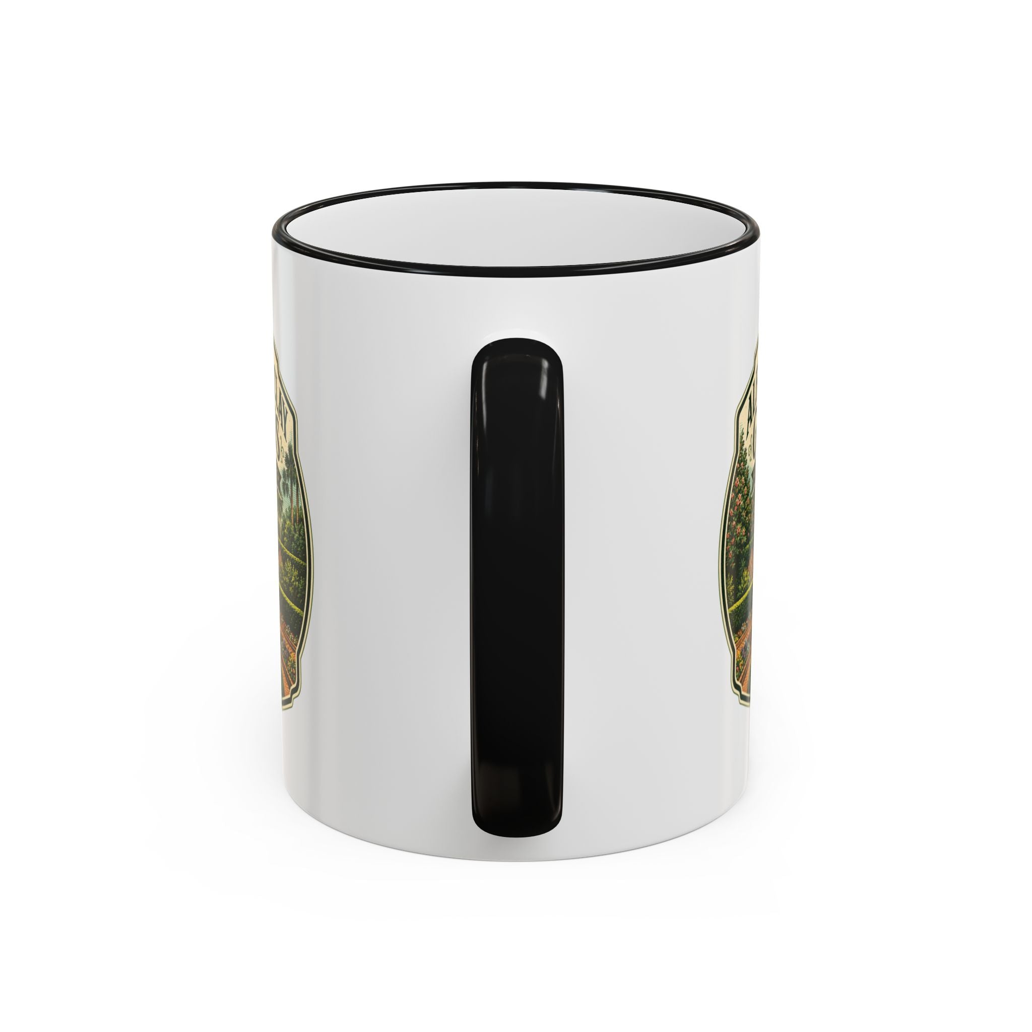 Maclay Gardens Vintage Mug — Accent Rim & Handle 11oz/15oz