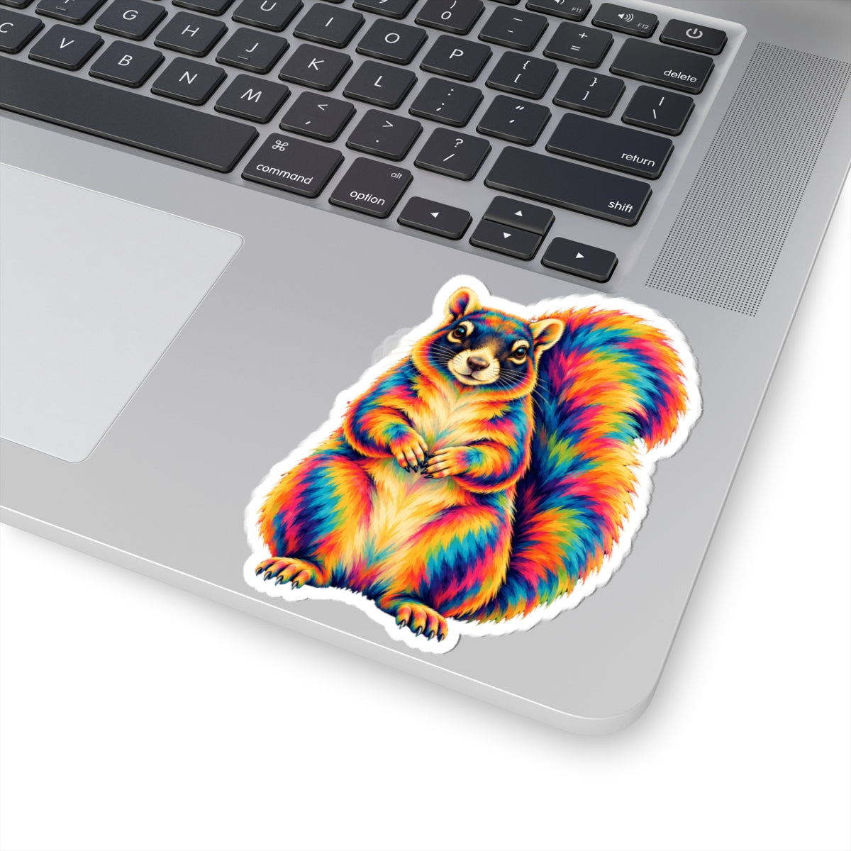 Rainbow Psychedelic Squirrel Sticker