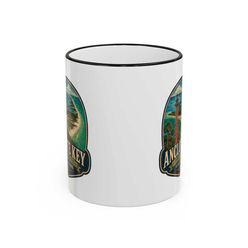 Anclote Key Vintage Mug — Accent Rim & Handle 11oz/15oz